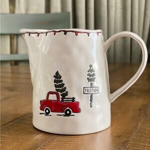 Potter's Studio Tree Farm Ceramic Pitcher
